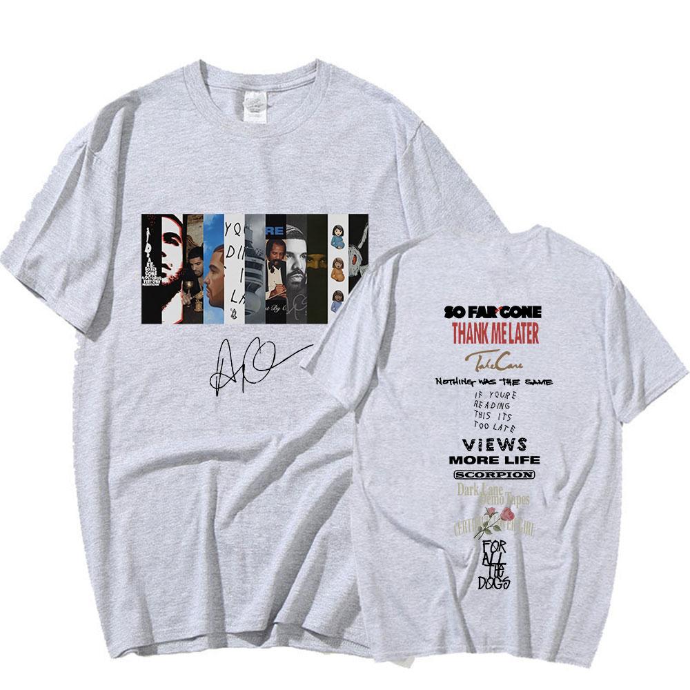Rapper Drake Music Album Graphic T Shirt Unisex Women Hip Hop Vintage Aesthetic Short Sleeve Oversized Tshirts Harajuku Streetwear