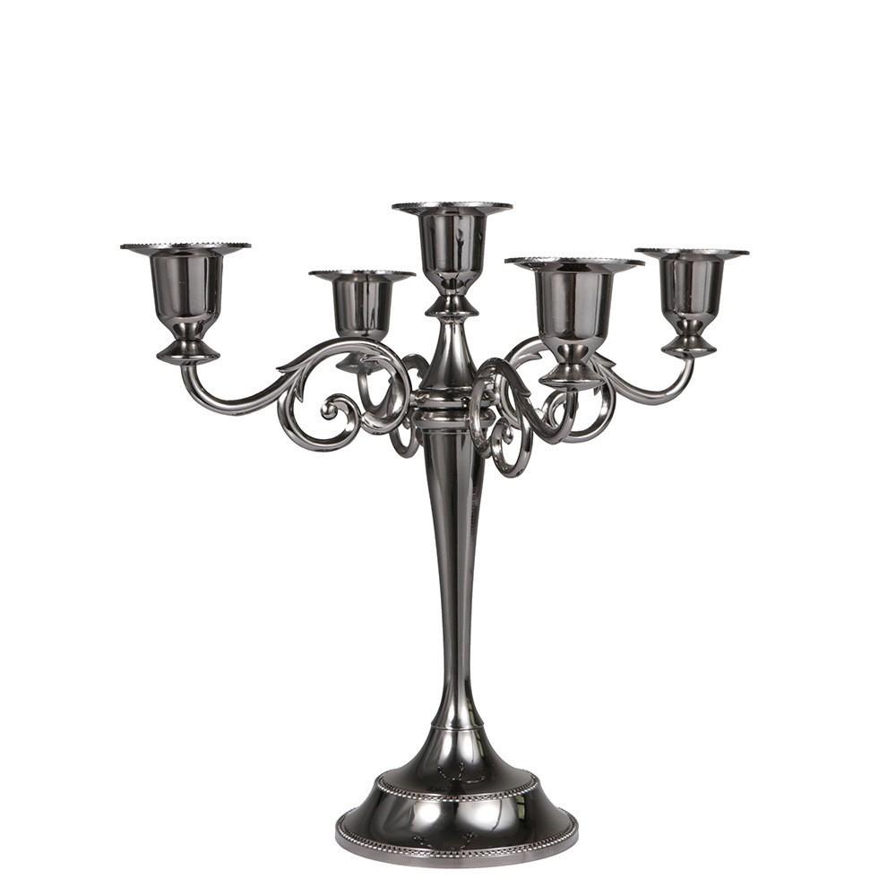 American Style Retro Candlestick Creative Three-headed Five-headed Metal Iron Candle Holder Romantic Dinner Table Decoration