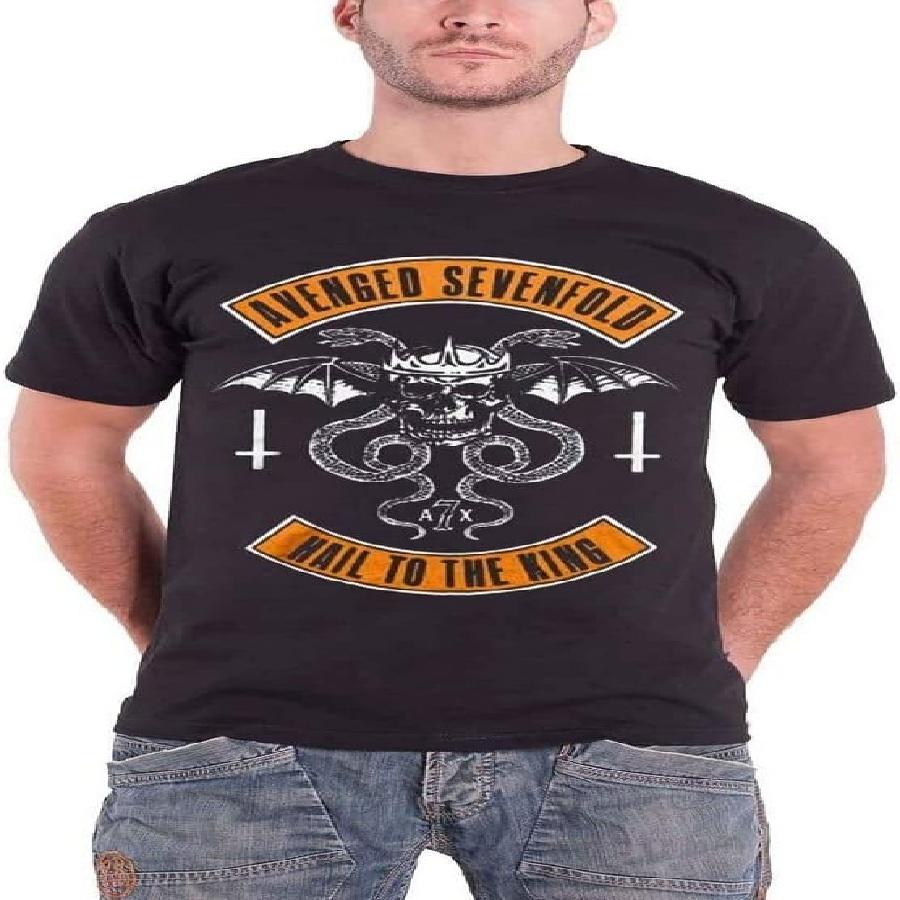 Avenged Sevenfold T Shirt Hail To The King Band Logo Official Mens New XXXXXL чёрный