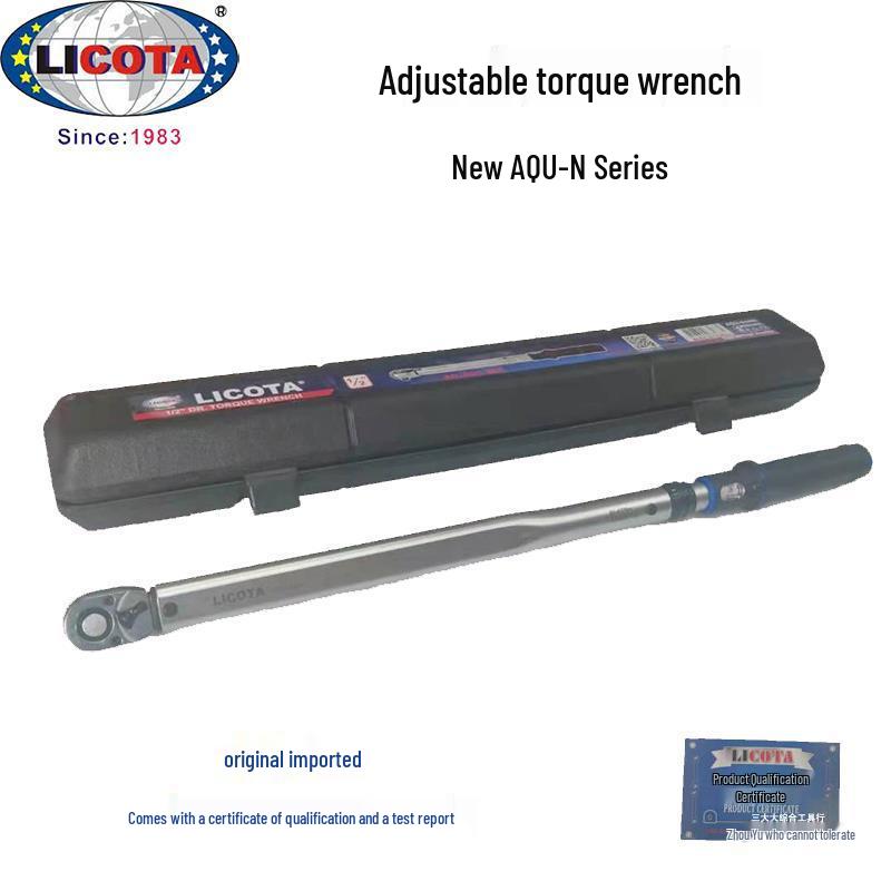 LICOTA High-Precision Adjustable Torque Wrench for Auto Repair 3/8  10-50Nm