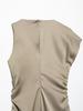 Summer 2025 European and American Women's Fashion: New Pleated Textured Dress