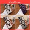Clear Magnetic Mobile Phone Cases For Iphone 16 Shockproof Ring Cover Stand