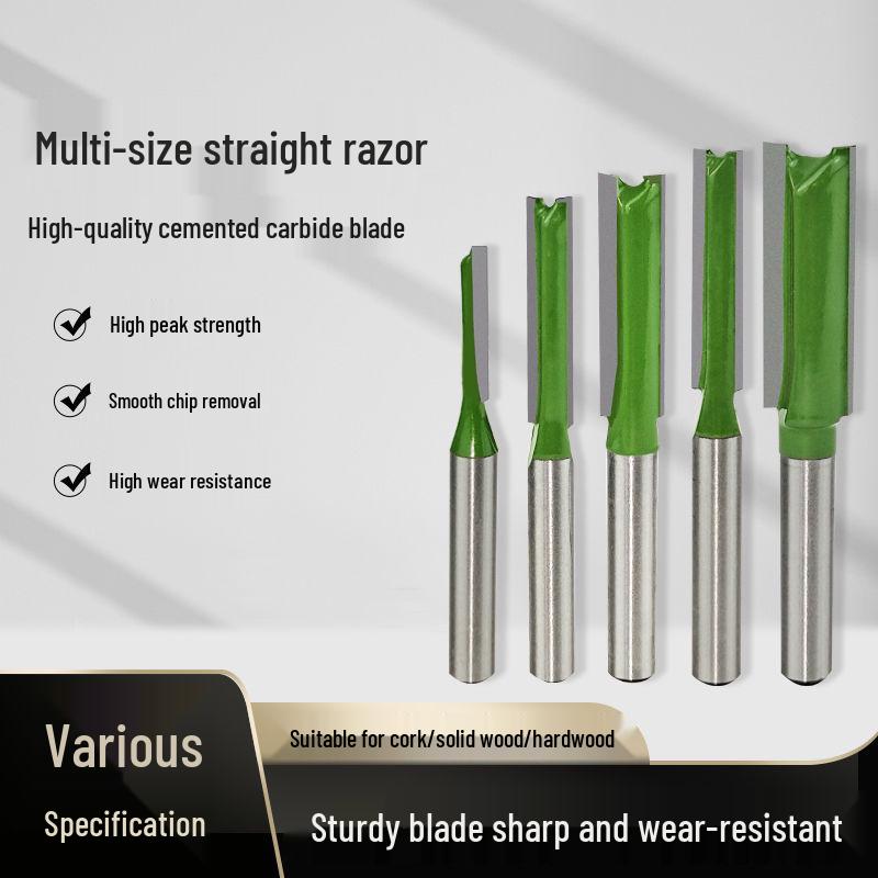 Wolframstahl Einseitiger Nutfräser für Holzbearbeitung, Scharf und Langlebig mit Rundschaft