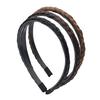 Headband Delicate Solid Color Twisted Wig Design Synthetic Hairband for Party