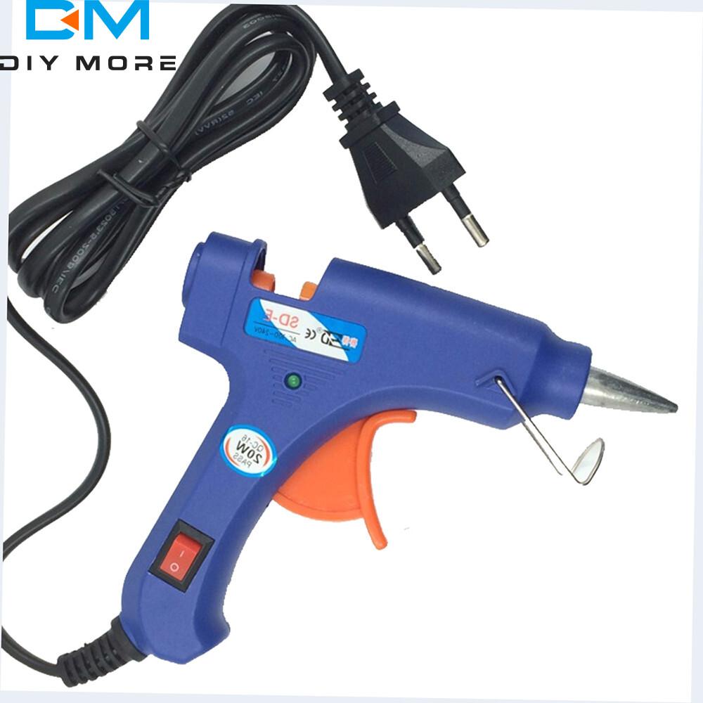 20W High Temperature Heater Hot Melt Glue Gun Repair Tool Mini Heat Gun EU Plug Use 7MM Hot Melt Glue Stick