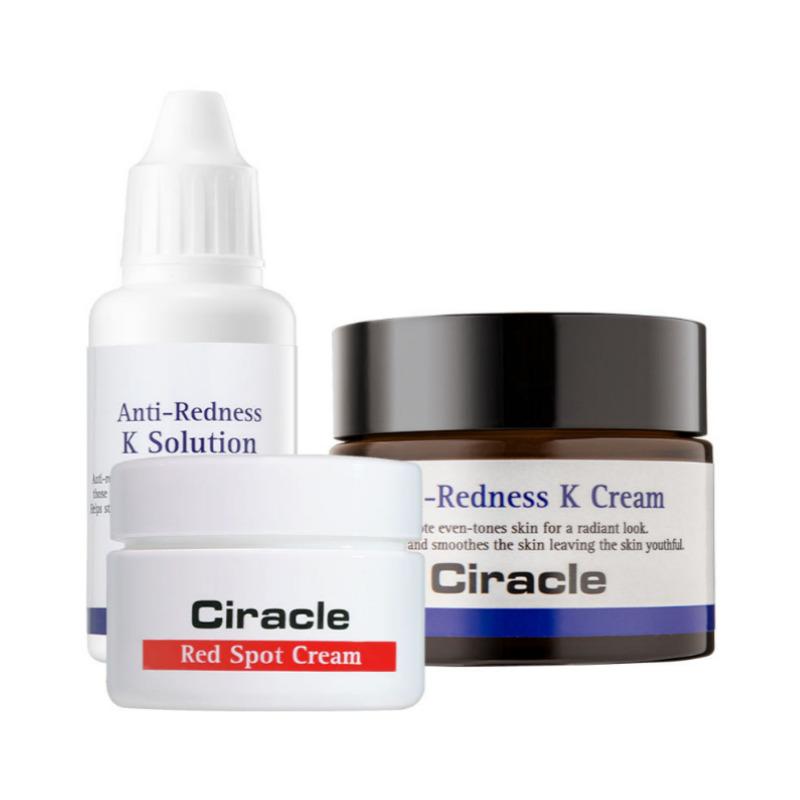 

CIRACLE Anti-Redness K Solution Routine Set (Anti-Redness K Solution 30ml + Anti-Redness K Cream 50ml + Red Spot Cream 30g)
