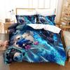3pcs Bedding Set Animation Wish 3D Printed Cozy Duvet Cover King Queen Twin Size Birthday Gift for Adult Bedroom Decor