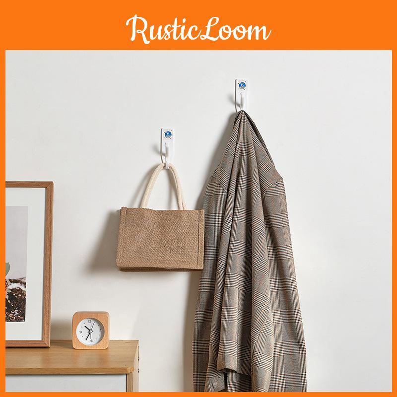 Wall Hooks Sticky Abs Double Hook No Drill For Kitchen Decoration Tool Stylish