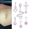 6pcs Stainless Steel Belly Button Ring 5mm Ball Navel Piercing Jewelry Hypoallergenic Safe for Sensitive Skin