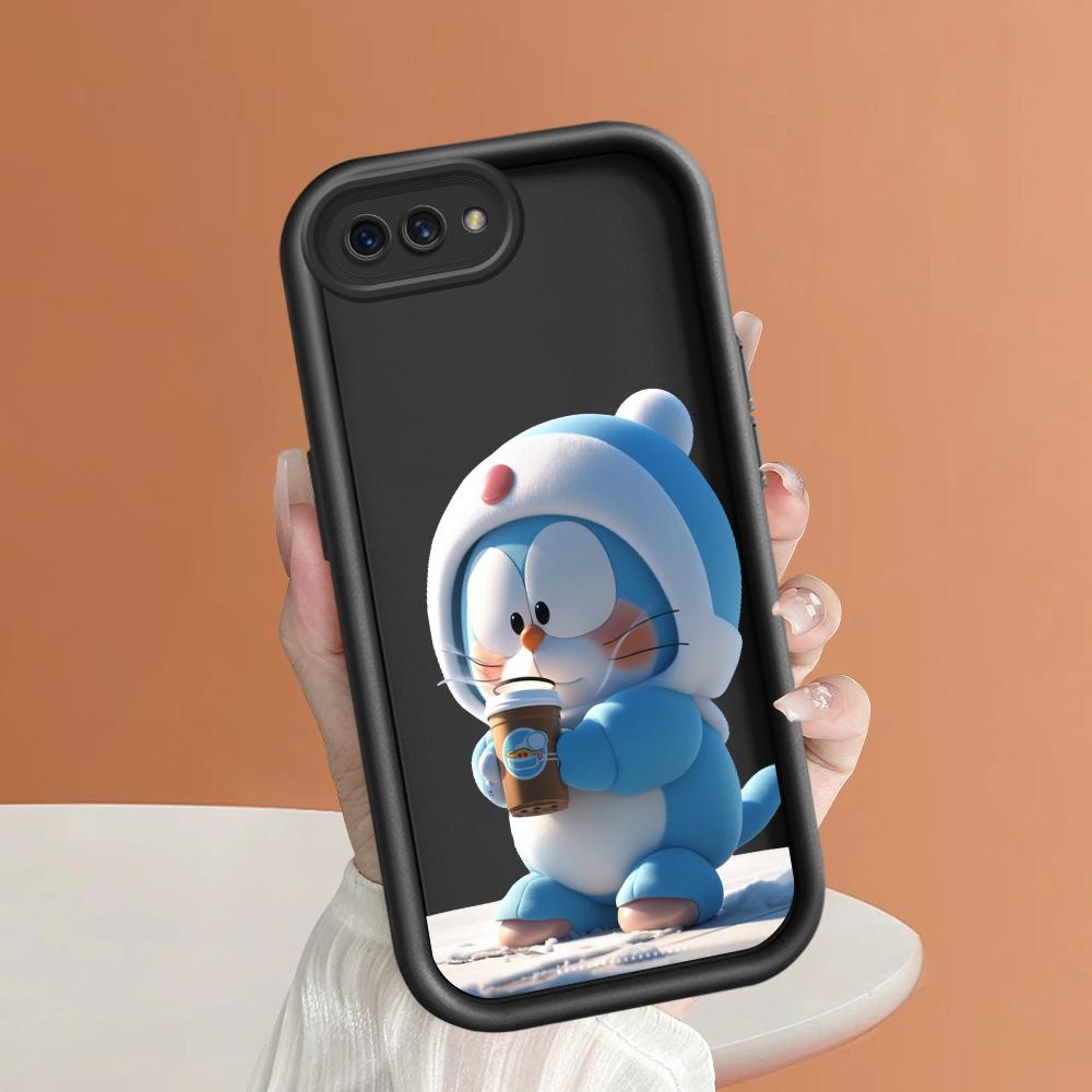 Scări pătrate din silicon moale, model de desene animate, acoperire completă, protecție pentru cameră, husă rezistentă la șocuri pentru OPPO Reno Realme OnePlus