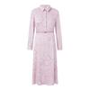 Women's Long Sleeve Printed A-Line Dress