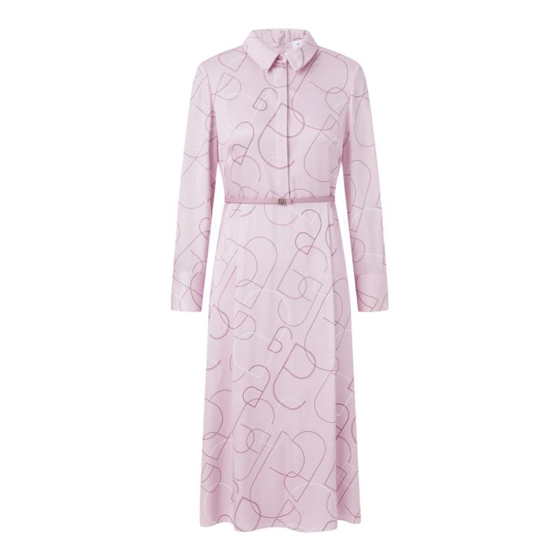 Ports Women's Long Sleeve Printed A-Line Dress