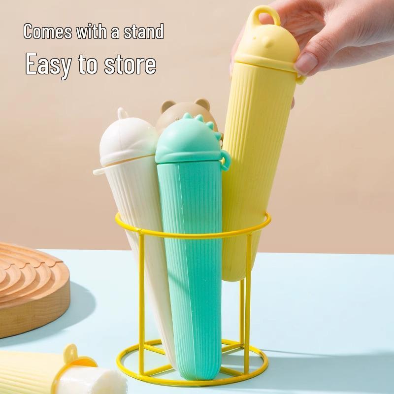 Silikonform för glasspinnar - Livsmedelsgodkänd, Barnvänlig för hemgjorda glasspinnar