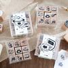 Journal GO 9pcs/set  Cute Little Cat Decoration Stamp Retro Wooden Rubber Stamps for Scrapbooking Collage Junk Journal Card Diy