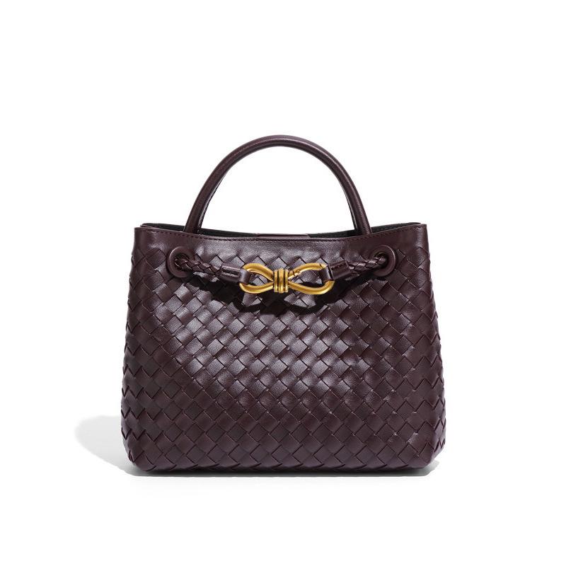 Borsa Tote a Fiocco Artigianale da Donna Transfrontaliera: Borsa Versatile, Borsa a Spalla e a Tracolla con Stile Piccola Fragranza