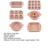 6Pcs Silicone Baking Mold Set for Oven Air Fryer Square Donut Muffin Toast Bread Mold Non-Stick Easy-Release Essential Home Baking Kit