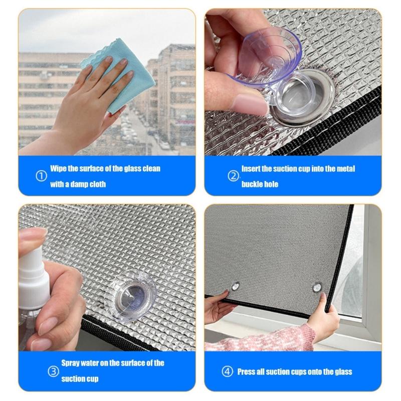 Wärmedämmende Fensterfolie Aluminiumfolie Konstruktion Sonnenschutz Verbessert die Privatsphäre Wohn- und Gewerbegebrauch