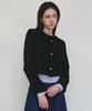 Nick&Nicole Charlotte Crop Tweed Jacket_Black