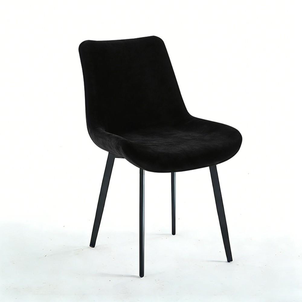 Stretchable Fabric Velvet Chair Cover Short Size Short Back Chair Cover Dining Room