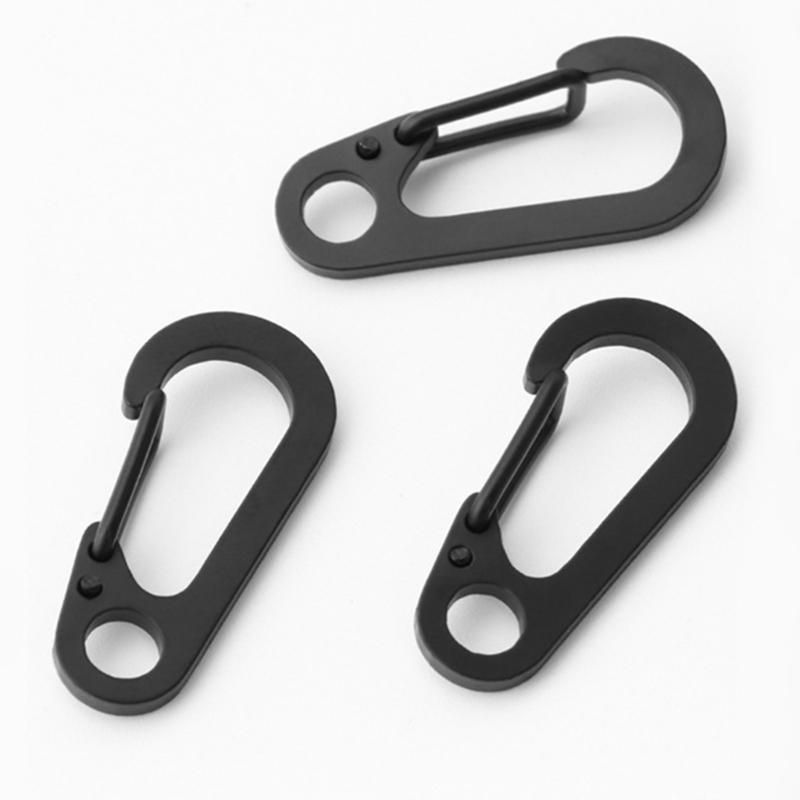 10Pcs Carabiner Hook for Camping Hiking Fishing D Shape Keyring Carabiner Spring Snap Clip Hook Snap Hook Carabiner Clip