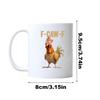 Cute Cartoon Animal Mug Novelty Ceramic Coffee Mugs with Chicken  Design Funny Creative Chicks Milk Cup for Easter Gift