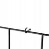 Hedera 3 Black Metal Wall Flower Stand - Modern Flower Trellis with 3 Hoops, Loft, Industrial, Vertical Garden