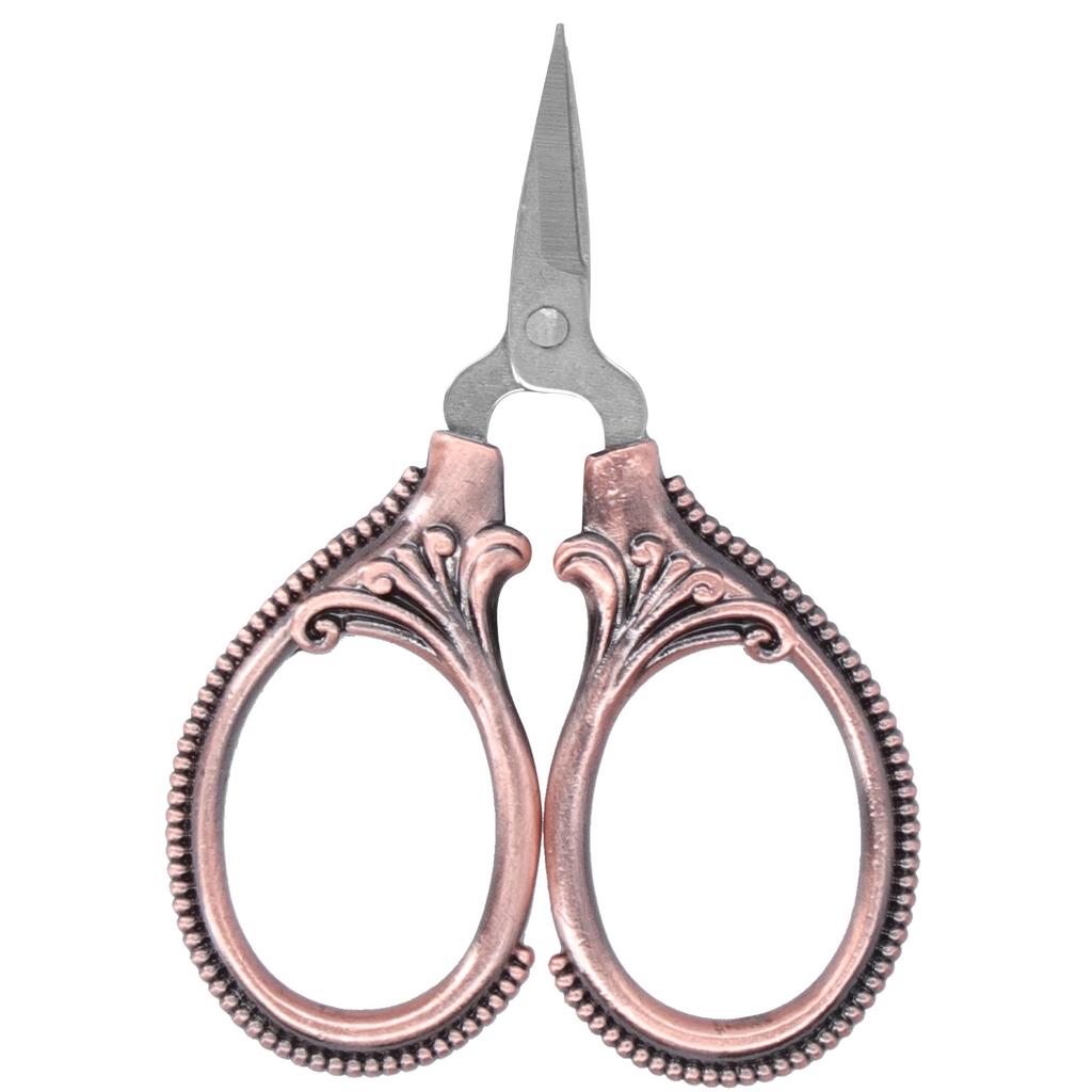 Stainless Steel Sewing Scissors Portable Thread Embroidery Tailor Handicraft ScissorsAntique Copper