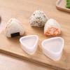 2Pcs Sushi Mold Rice Ball Maker 2-in-1 Triangular Onigiri Press with Lunch Box Compact Kitchen Tool for Bento Picnic Office Meals