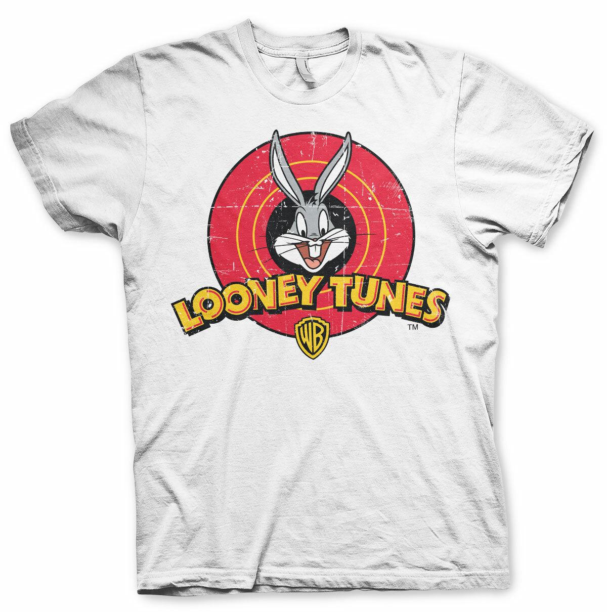Officially Licensed Looney Tunes Distressed Logo BIG TALL 3XL4XL5XL T-Shirt L