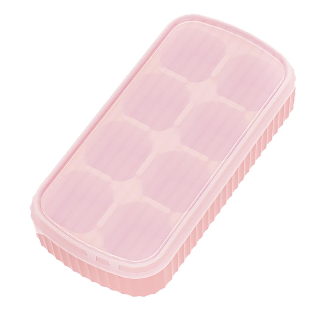 Silicone   Tray Easy Release Flexible 8   Trays  Ice Trays with Removable Lid for   Cocktail Whisky