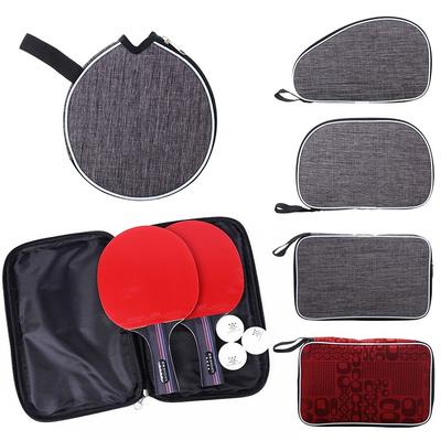 Sport Supplies Ping Pong Paddles Case Table Tennis Rackets Bag With Belt Capacity Single Paddle