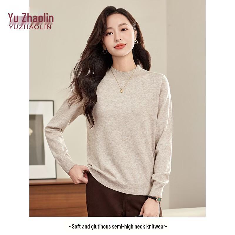 YUZHAOLIN Women's Mock Neck Knitted Sweater