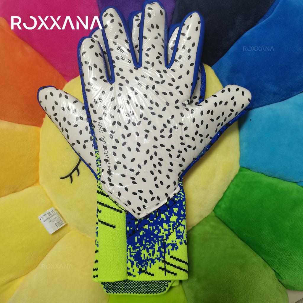 ROXXANA Professional Thick Anti-Slip Goalkeeper Gloves - Breathable Full Latex, Enhanced Grip & Comfort Fit for Soccer Matches