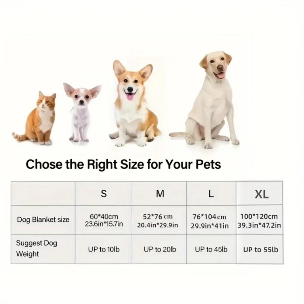 Portable Ultra-Soft Pet Bed Blanket Cute Dot Pattern Cozy Warm Pet Pad Machine Washable Breathable Dog Blanket for Dog/Cat