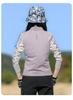 Women's Lightweight Quick-Dry Long Sleeve T-Shirt, Stand Collar, Breathable Patchwork for Hiking, Running, Outdoor Sports - Spring/Summer