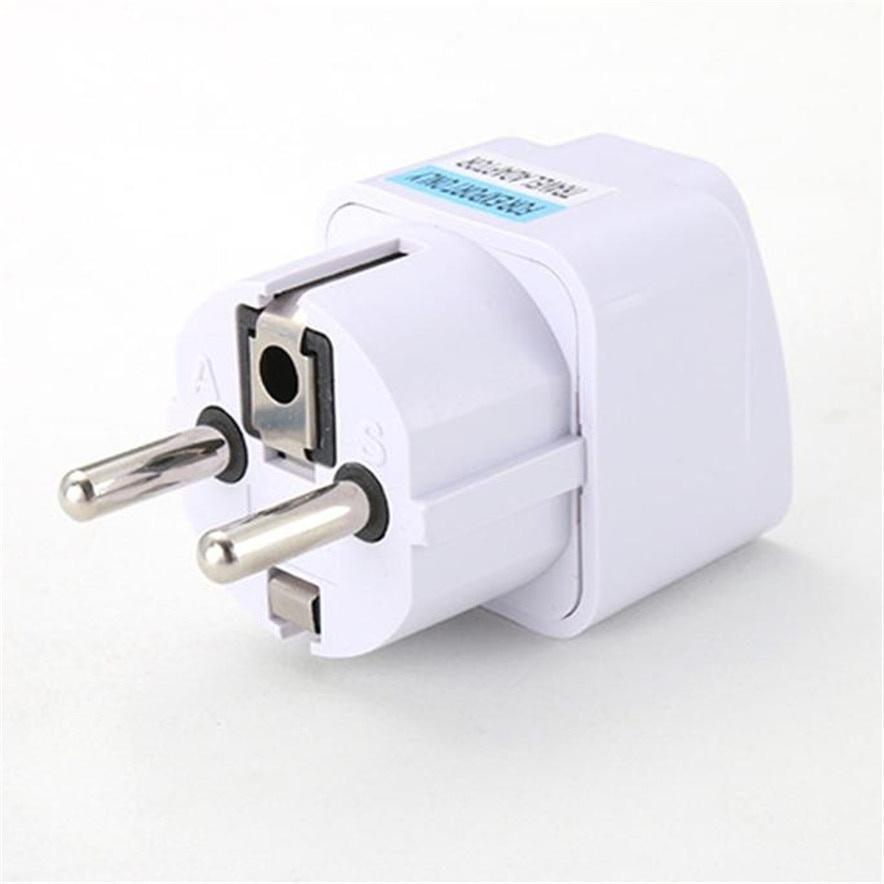 Universal EU German Conversion Plug Adapter European Germany Australia Chinese Power Socket White Travel Conversion Plug