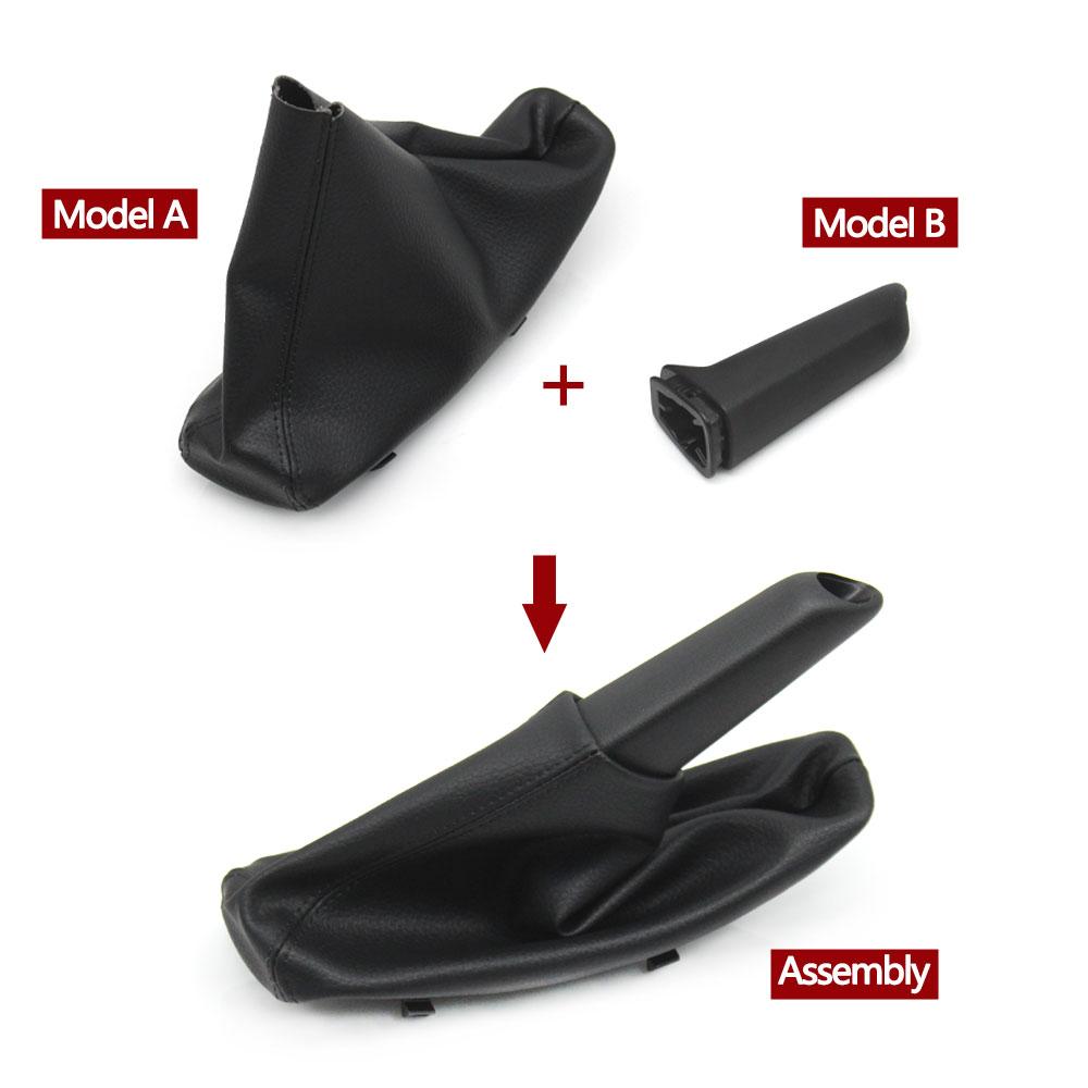 Car Handbrake Grad Handle Lever Hand Brake Leather Cover For BMW 3 Series E90 E91 E92 E93 2005-2011 34427900777 34408036495