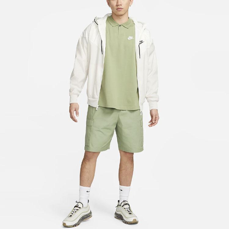 Nike Sportswear Club Matchup Polo Oil Green Men Tops DX0618-386