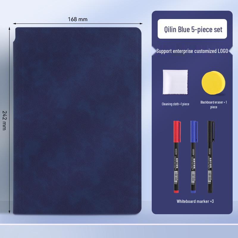 Tragbares faltbares A5 Whiteboard-Notizbuch - Löschbares Schreibtisch-Nachrichten- und Handschriftbrett