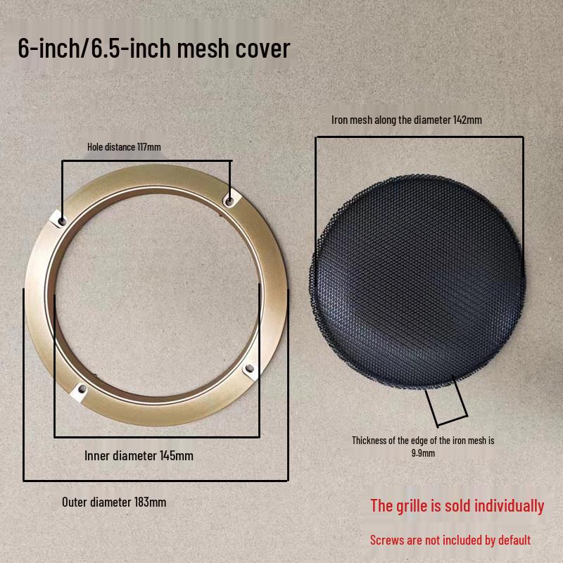 Bluetooth Speaker Grille Set: 2-inch, 3-inch, 4-inch Stainless Steel Dust & Decorative Covers