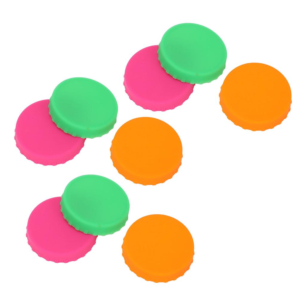 18pcs Can Lid Soft Multiple Colors Silicone Spill Proof Dust Proof Reusable Can Cover for 2.13 Inch Can