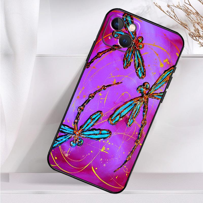 Dragonfly Shockproof Case For iPhone 17 15 16 Pro Max 11 14 Plus 12 13 Mini 16e 17 Air Phone Cover