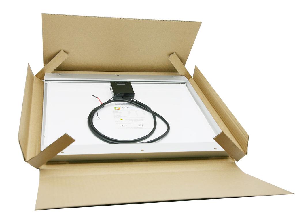 GWSOLAR 20W Solar Monocrystalline PERC Solar 12V Ideal for Energy 6 Surface Mounting Easy Installation from the Surface of the Cable Reverse Current