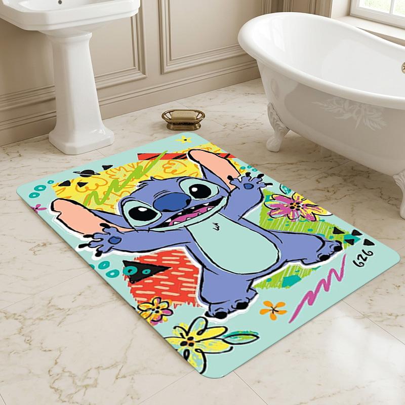 Stitch Adventure Living Room Nonslip Area Rug Soft Carpet For Bedroom Game Playroom Sofa Office Home Decor Doormat Christmas Gift C922442