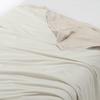 MUJI Cotton Gauze and Cotton Blend Velour Reversible 140 X 200 Product Number 15598472 Blanket, Single, Cm, Beige,