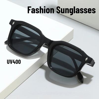 Retro Square Frame Ultraviolet Protection Sunglasses Men's Outdoor Sports Riding Sun Glasses New Fashion Trend UV400 Glasses