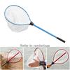 Folding Fishing Brail Landing Net Stainless Steel Triangle Frame Large Dense Landing Dip Foldable Fishing Accessories