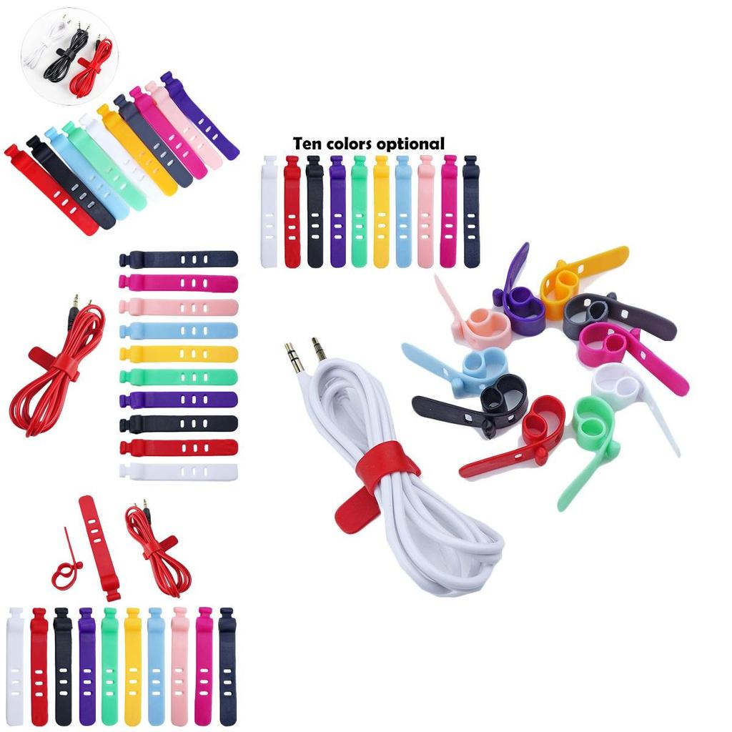 Keep Your Cables Organized With 5pcs Universal Line Storage Clips