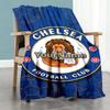 Chelsea Personalized Text Blanket Throw Personalized Blanket Ultra-Soft Perfect for Livingroom Picnics Chair Bed All-Season Use