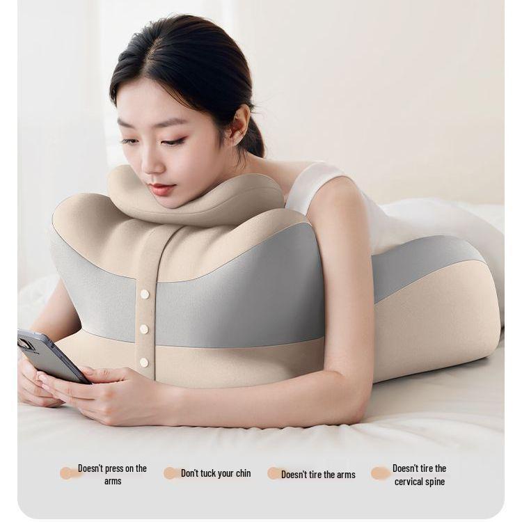 Washable Multi-Functional Neck & Lumbar Support Pillow with Cervical Spine Protection, for Side Sleeping & Maternity Use